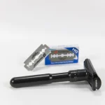 adjustable steel razor + stand