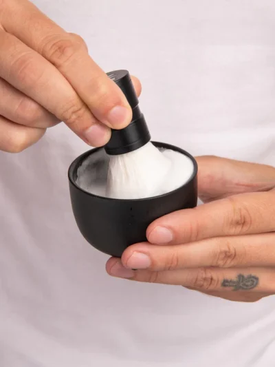 shaving brush + bowl